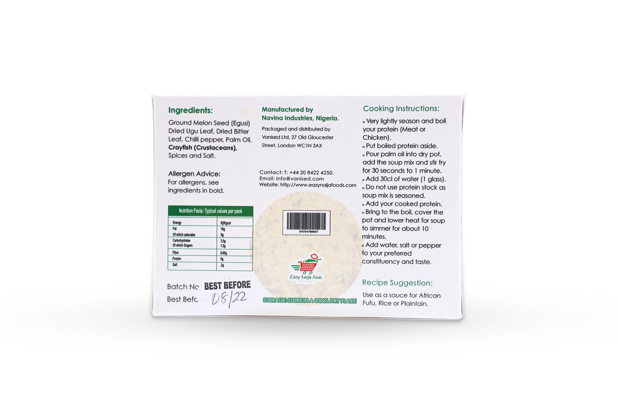 Egusi Soup Kit (1 - 2 portions) 150g