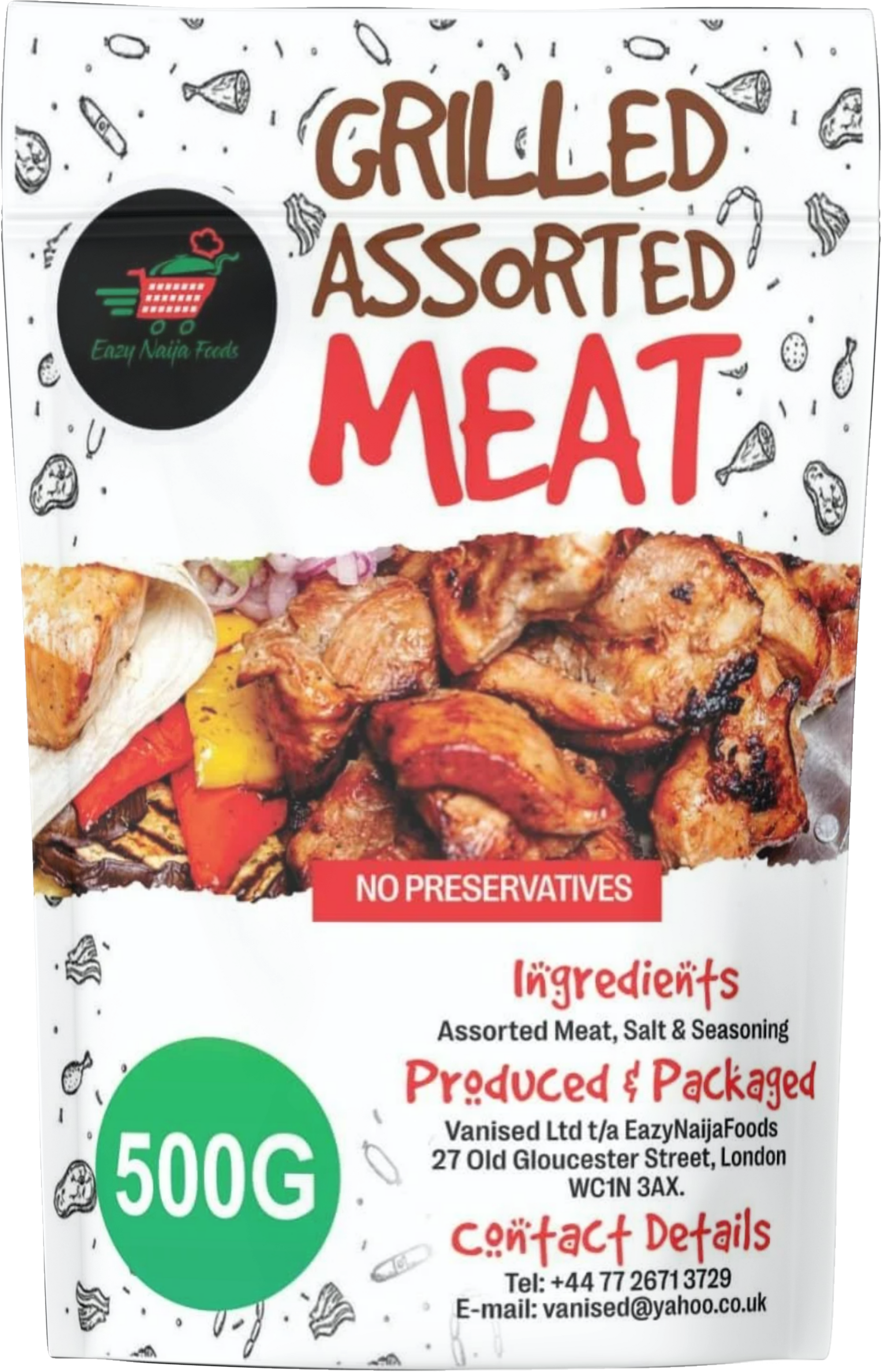 Ready to Eat Oven Grilled Assorted Meat 300g